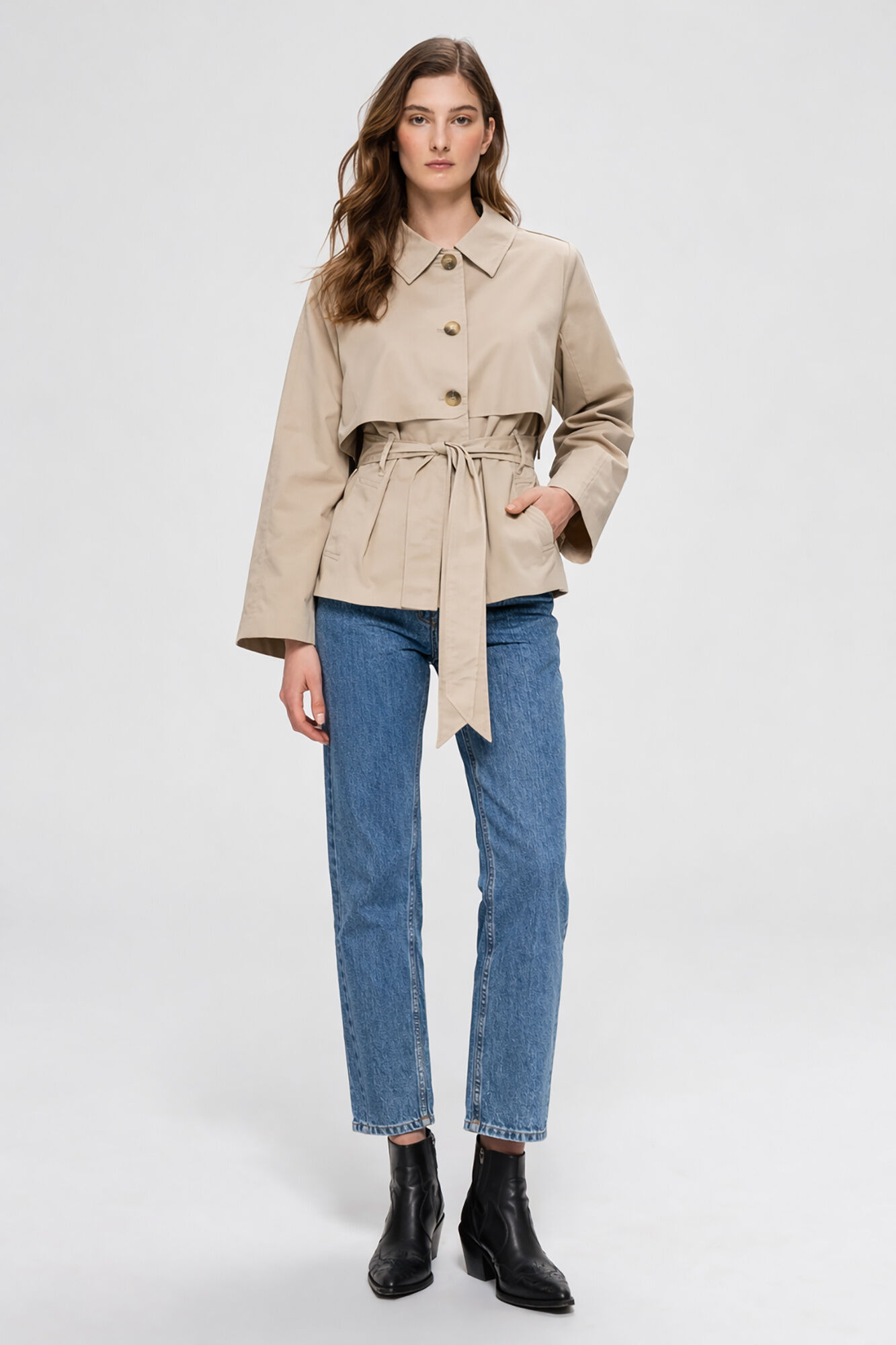 Selected Gabardina corta