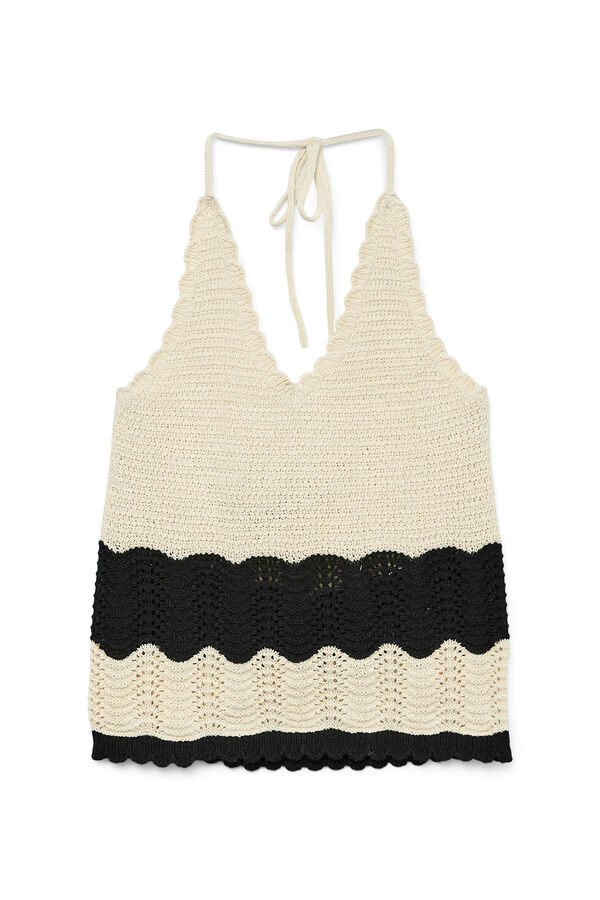 Vero Moda Top de crochet Gris