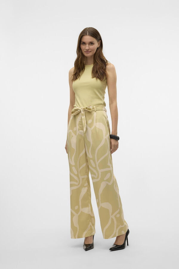 Vero Moda Top b&aacute;sico com al&ccedil;as Cinzento