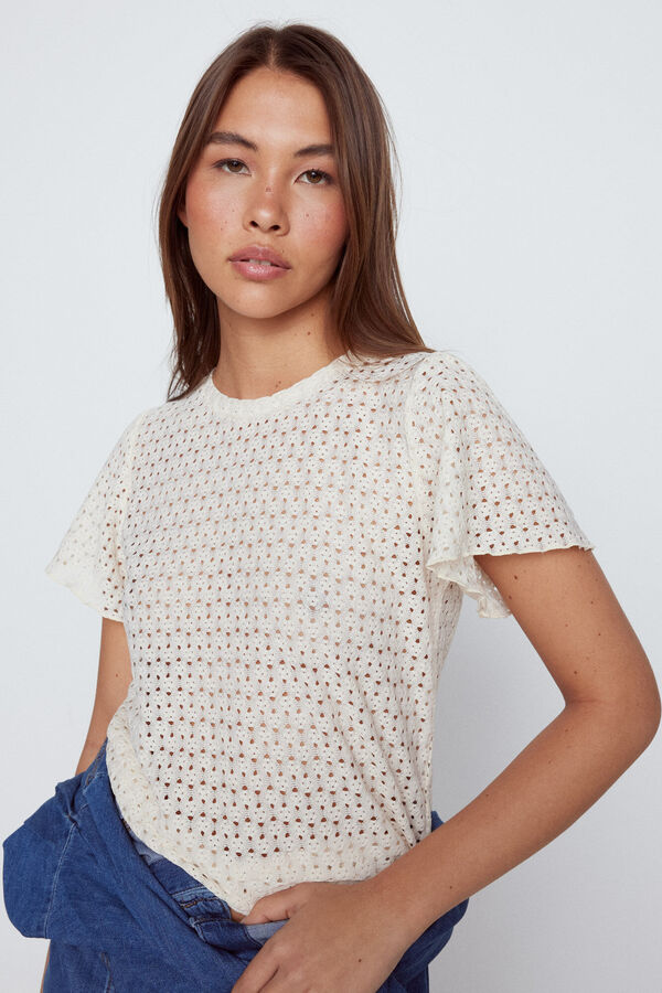 Slowlove Top manga volante Marfil