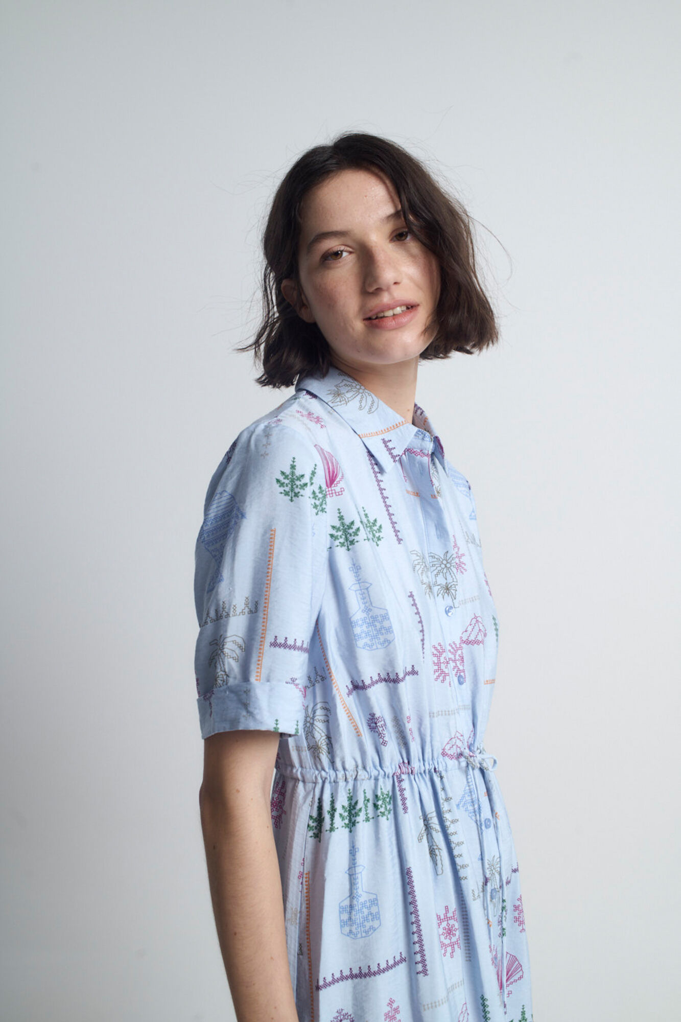 Object Vestido estampado fluido