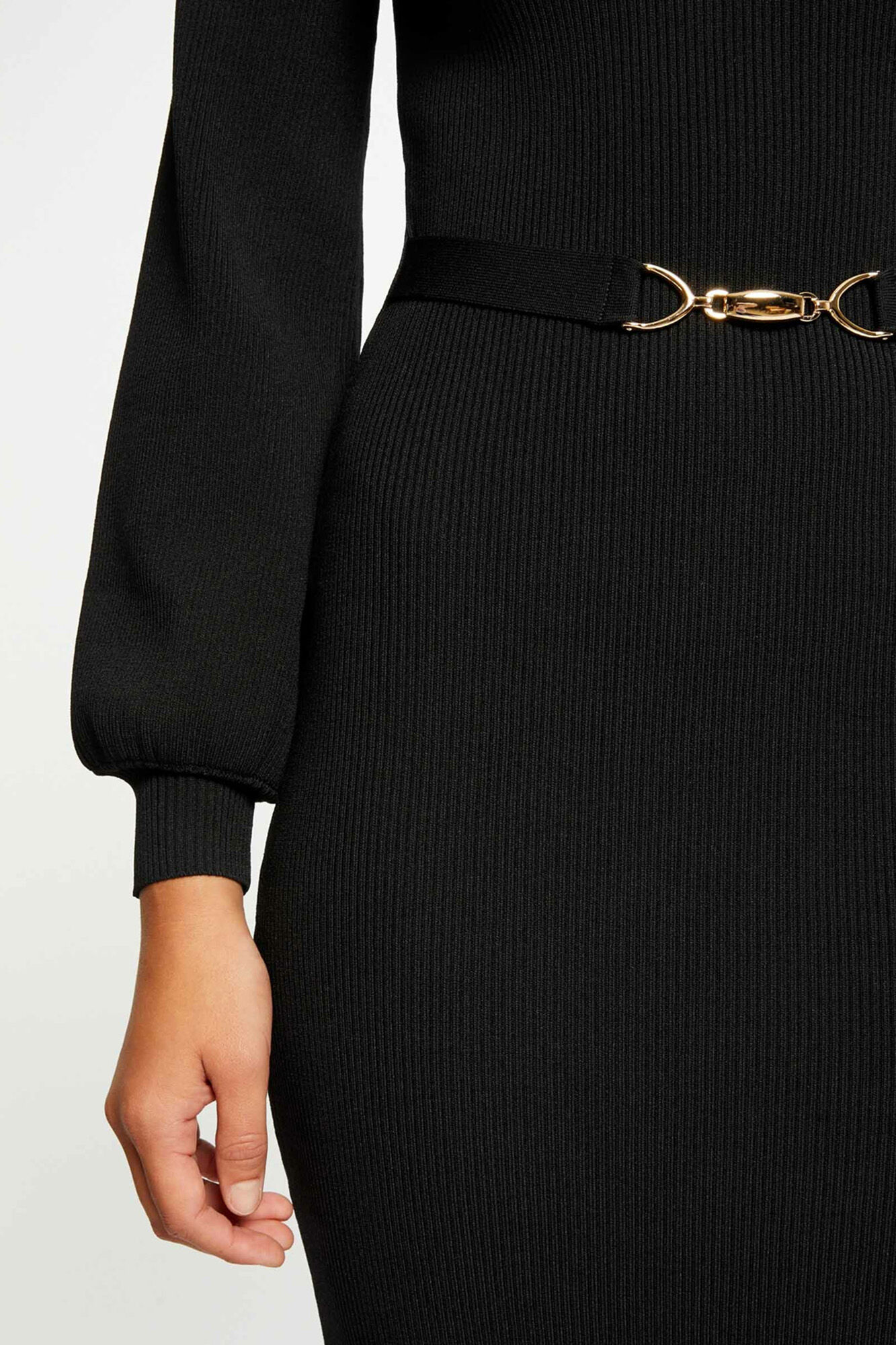 Morgan Vestido de punto largo ajustado