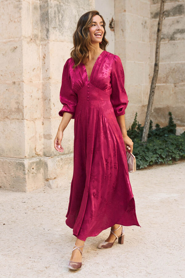 Pol&iacute;n Et Moi Vestido con escote Biniara Vino