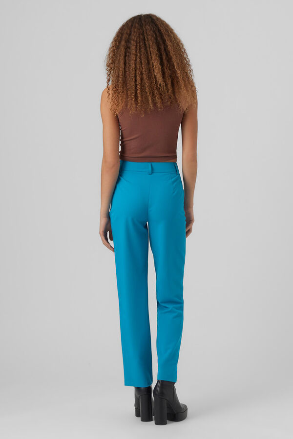 Vero Moda Pantal&oacute;n de vestir de mujer con dos bolsillos Azul