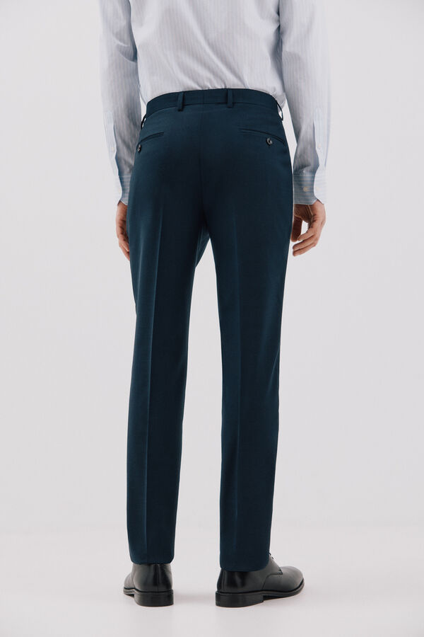 Cortefiel Cal&ccedil;as marinhas slim fit Azul