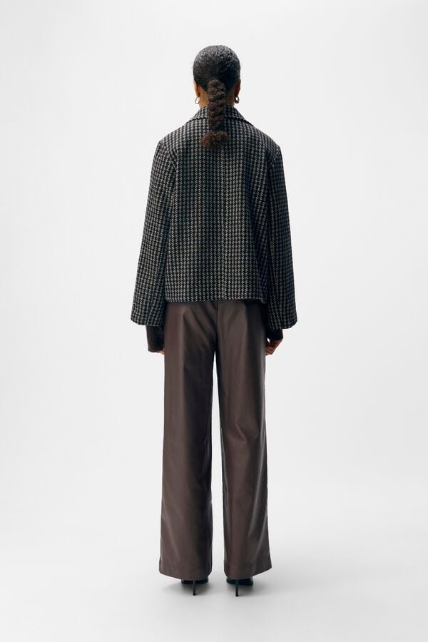 Object Abrigo tweed cuadros Multicolor