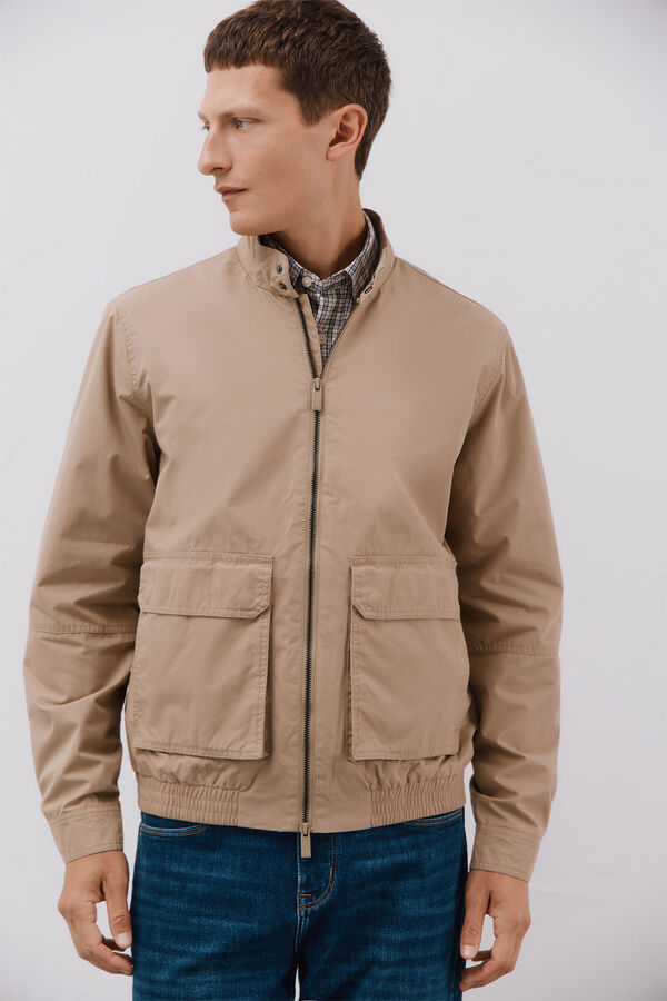 Cortefiel Cazadora ligera casual Beige