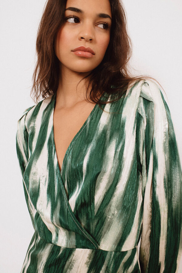 Vila Vestido curto estampado Cinzento