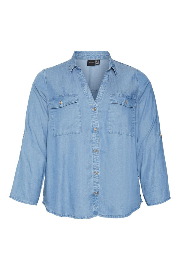 Vero Moda Curve Camisa denim talla grande Azul