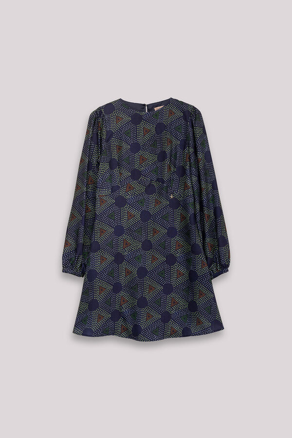 Dolores Promesas Vestido Elisa com estampado geom&eacute;trica Multicolorido