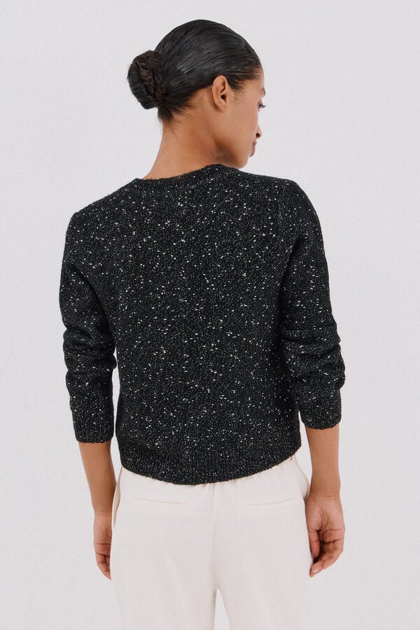 Cortefiel Chaqueta l&uacute;rex botones Negro
