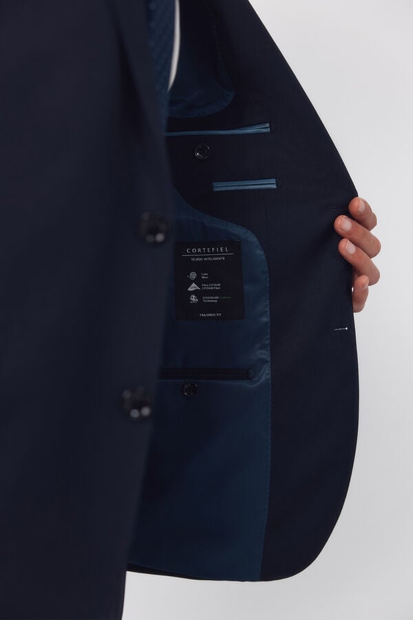 Cortefiel Blazer de fato liso COOLMAX&reg; Azul
