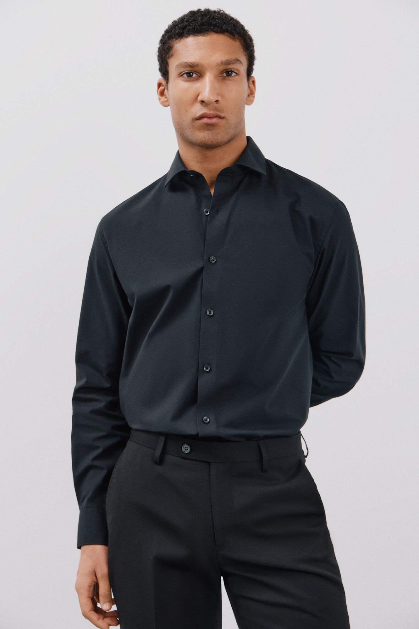 Cortefiel Camisa ottoman corte slim f&aacute;cil de engomar