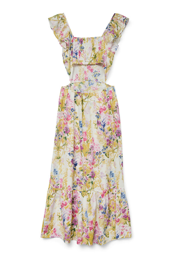 Vero Moda Vestido largo de tirantes Blanco