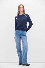 Cortefiel Jersey tacto suave Azul marino