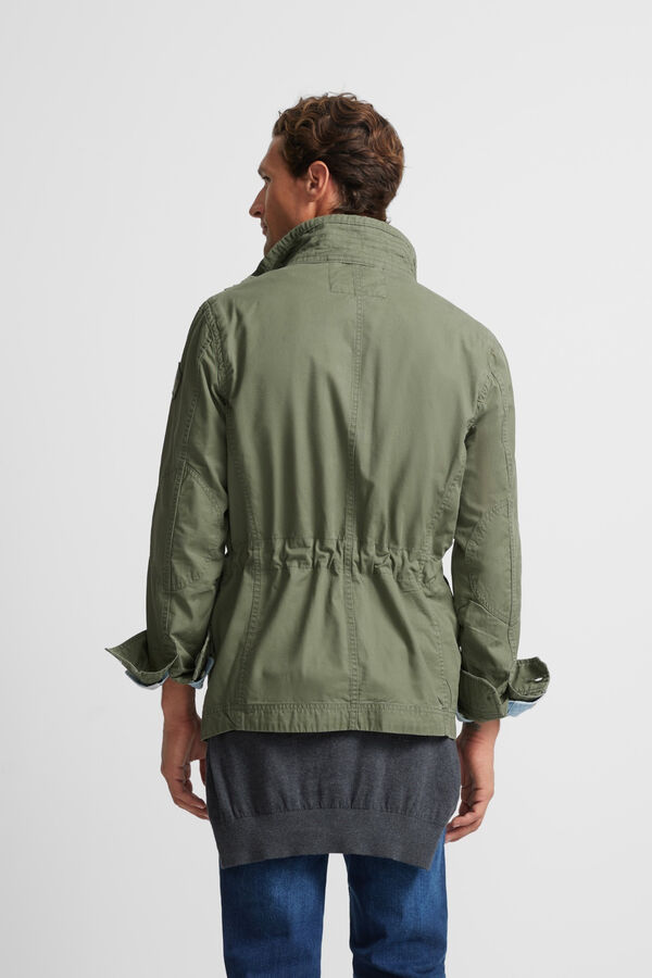 Silbon Chaqueta militar garment dye Verde