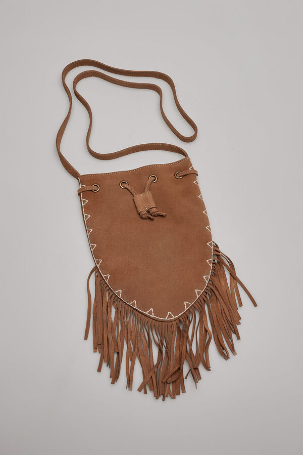 Slowlove Bolso saco flecos Arena