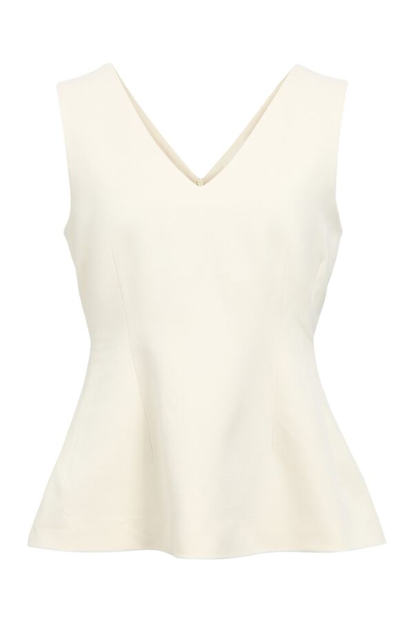 Object Top peplum sin mangas Beige