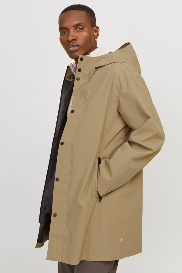 Jack & Jones Chubasquero impermeable capucha Gris