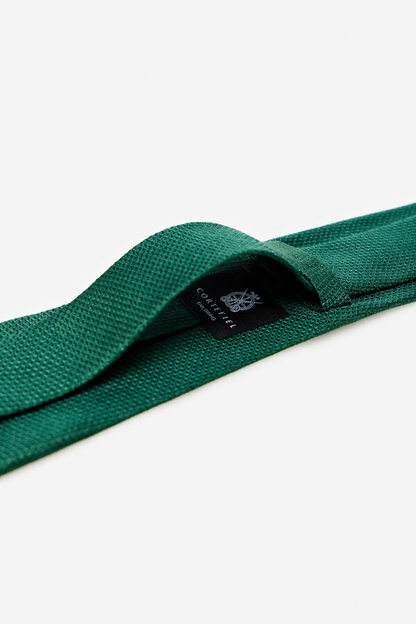 Cortefiel Gravata seda natural Verde