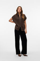 Vero Moda Pantal&oacute;n largo terciopelo Negro