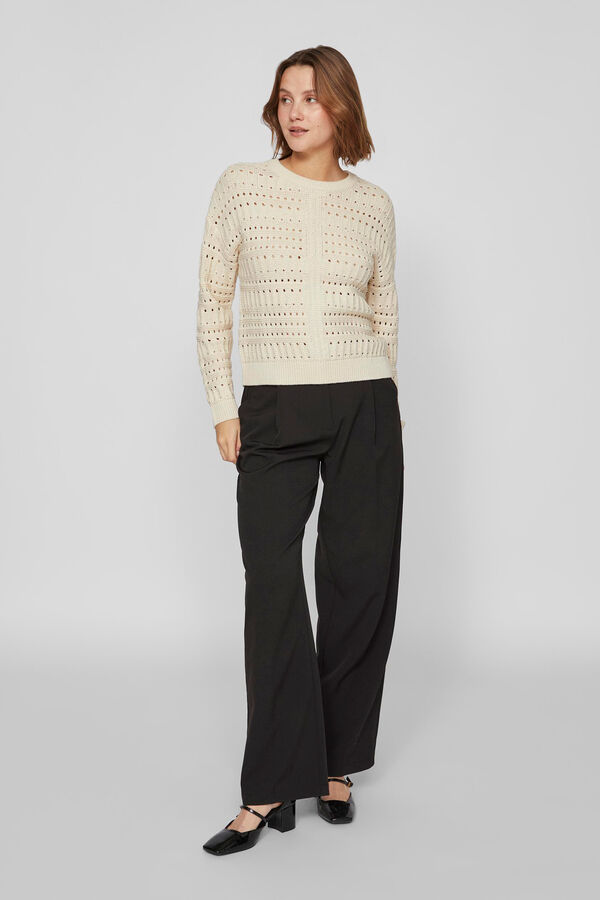 Vila Camisola de malha Cinzento