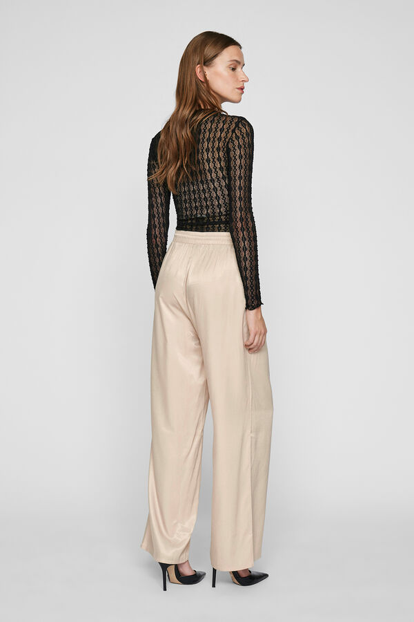 Vila Wide fluid trousers Cinzento