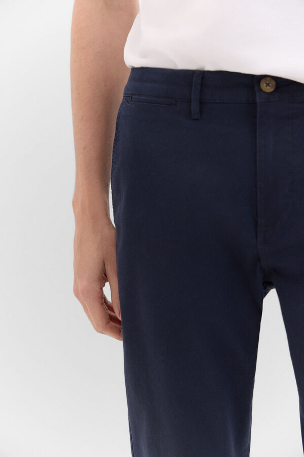 Cortefiel Pantal&oacute;n chino slim fit Azul marino