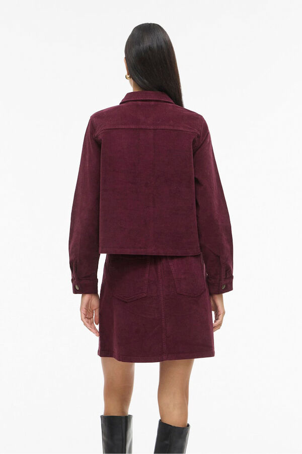 Vila Chaqueta corta de pana Morado