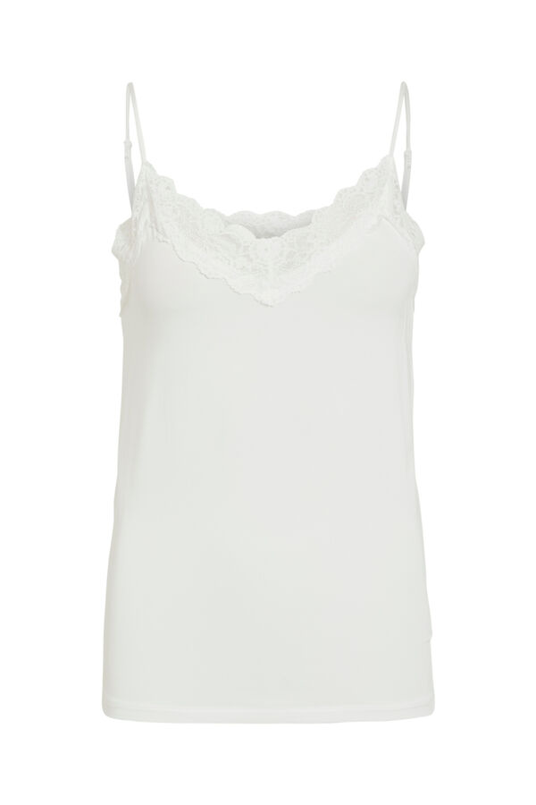 Object Camisola com renda Branco