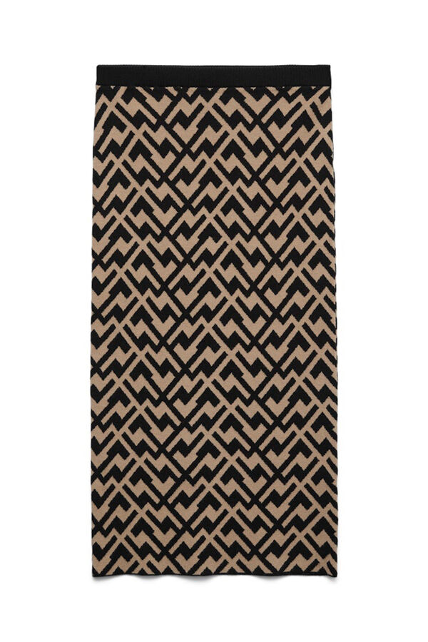 Vero Moda Falda entallada de punto Negro