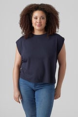 Cortefiel Camiseta detalle hombreras Curve Azul