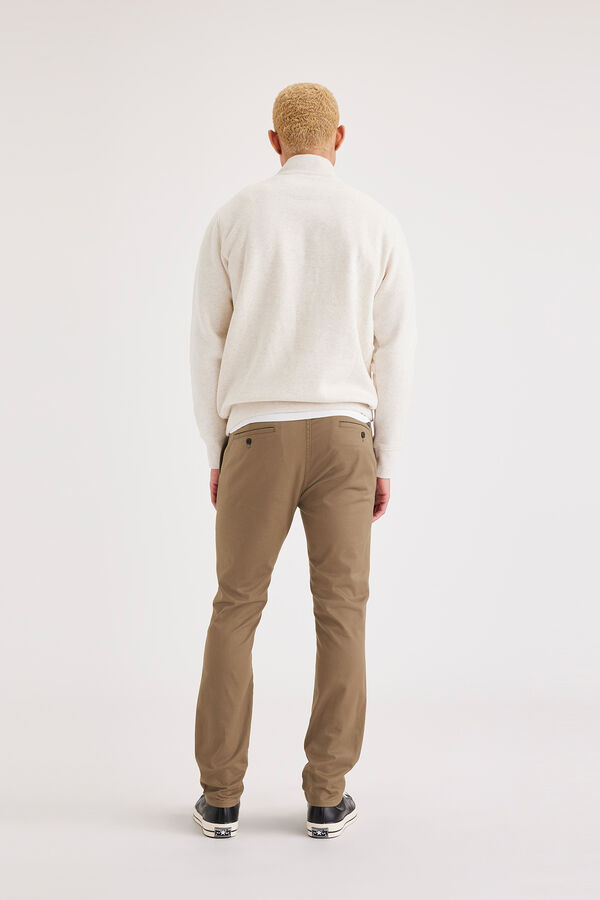 Dockers Cal&ccedil;a Chino Original para homem Skinny Fit Castanho