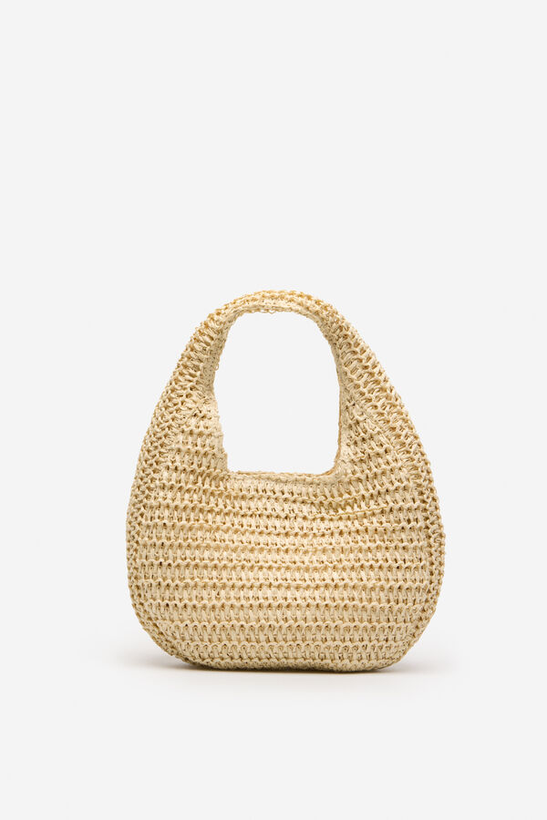 Cortefiel mini bolsa hobo tran&ccedil;ada Castanho