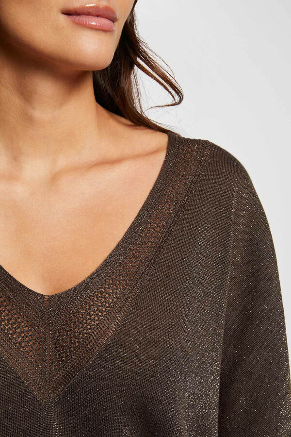 Morgan Camisola decote em V manga curta Verde