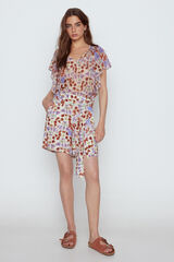 Slowlove Bermuda flu&iacute;da estampada Estampado morado