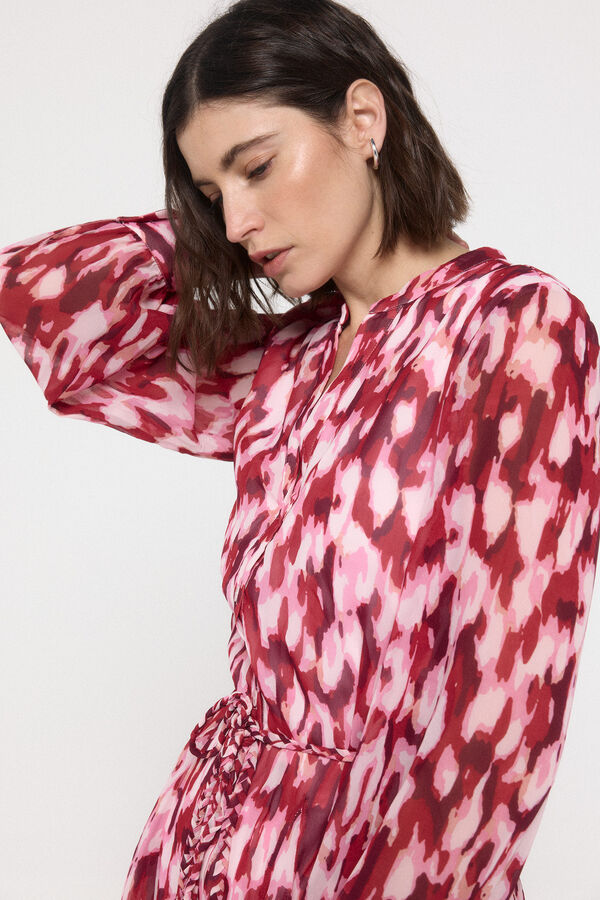 Vero Moda Vestido curto flu&iacute;do manga comprida Branco