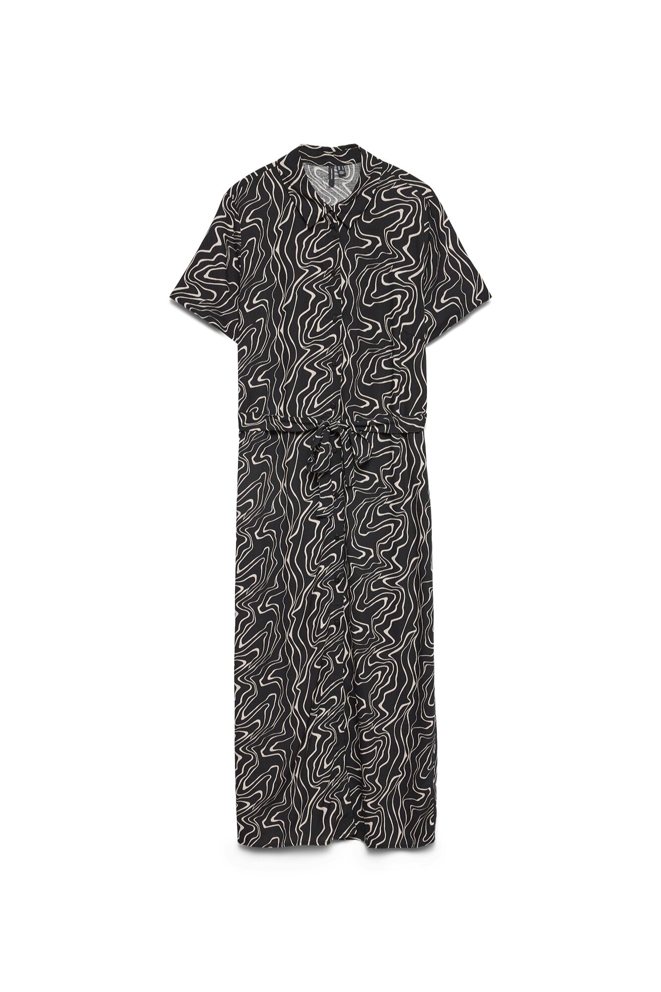 Vero Moda Vestido midi estampado de manga curta