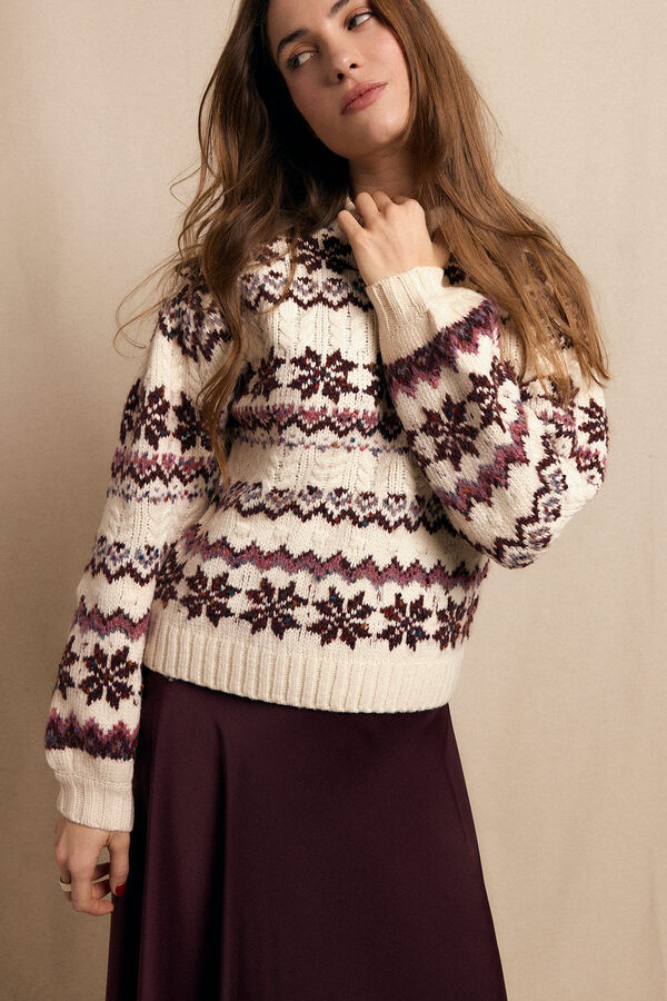Slowlove Jersey grecas Marfil