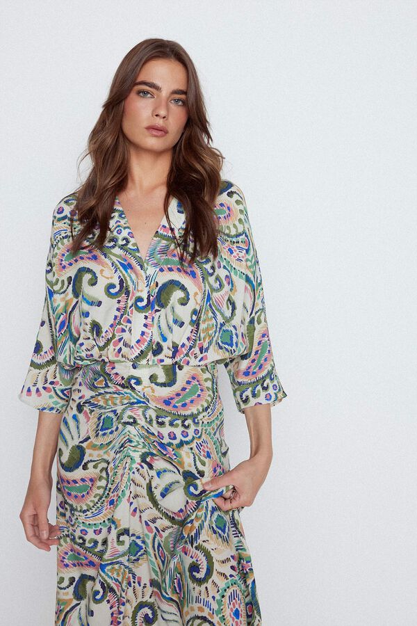 Slowlove Vestido manga murci&eacute;lago Multicolor