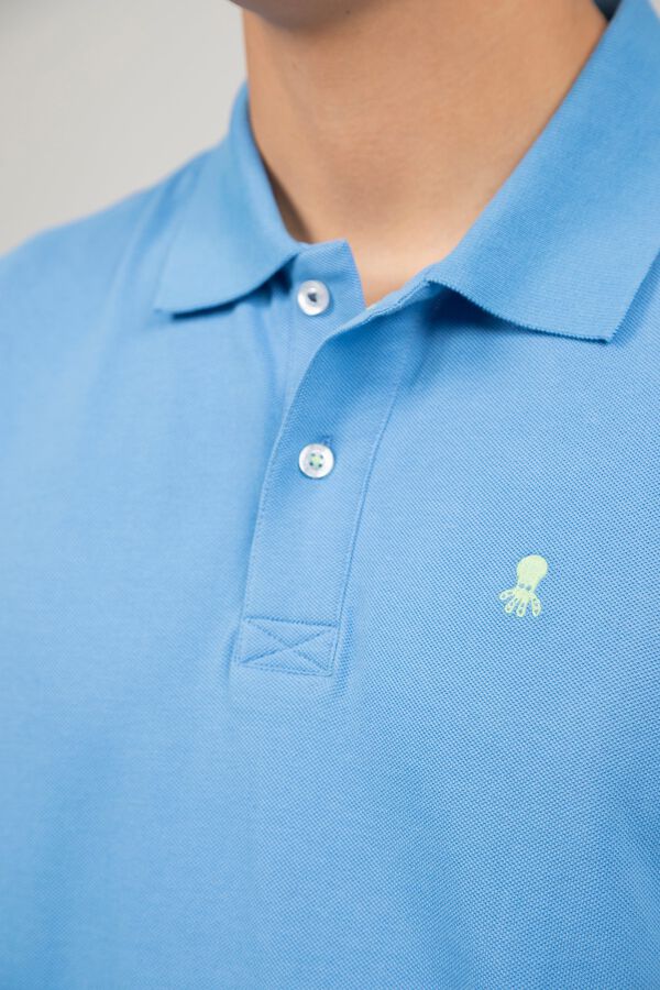 elPulpo Polo b&aacute;sico Azul