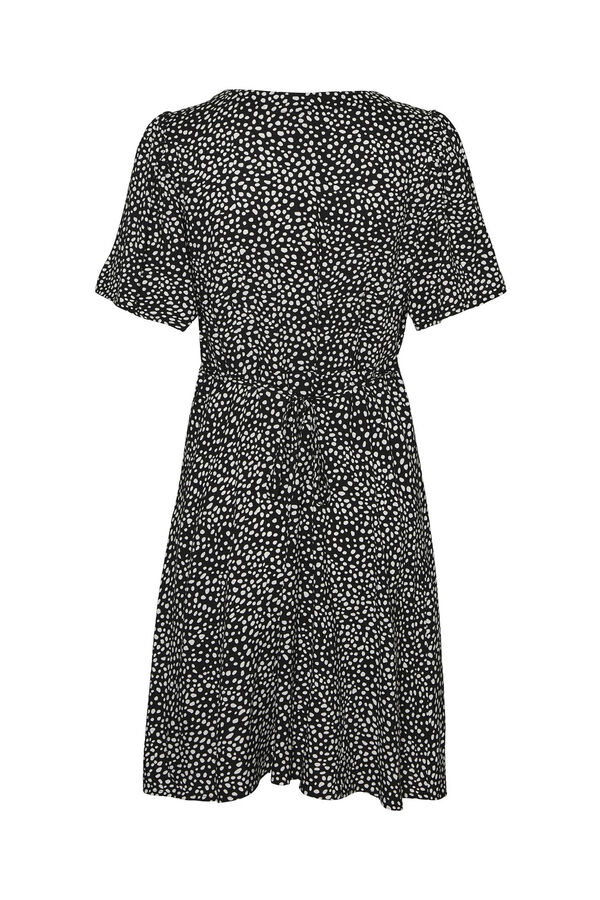 Vero Moda Vestido corto con botones Negro