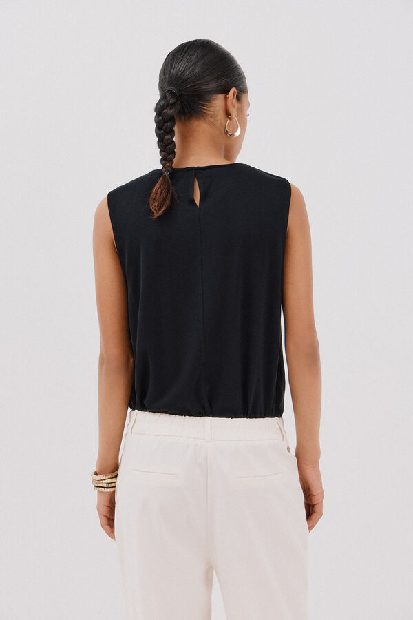 Cortefiel Top combinado Preto