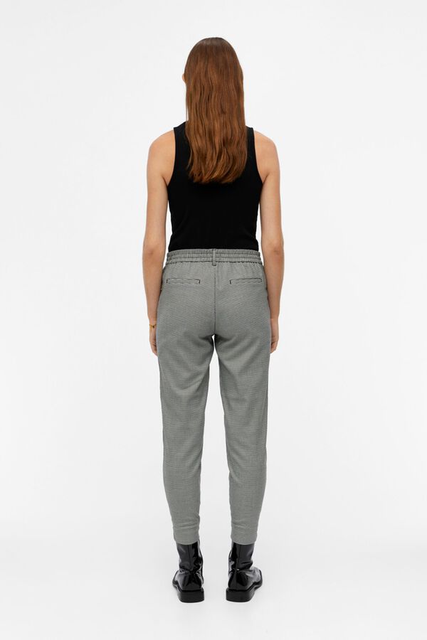 Object Pantal&oacute;n largo de corte recto Negro