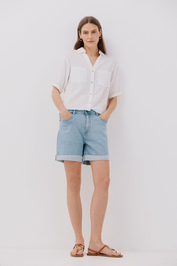 Cortefiel Cal&ccedil;&otilde;es b&aacute;sicos denim Azul