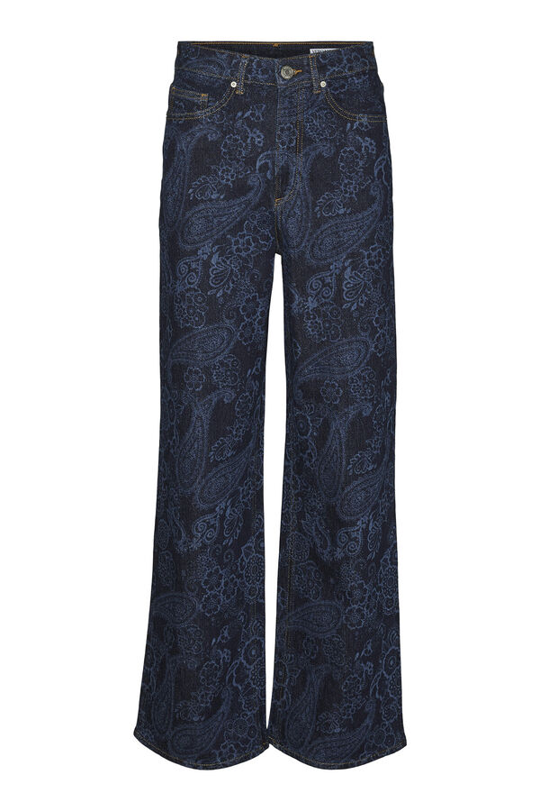 Vero Moda Pantal&oacute;n vaquero estampado Azul marino