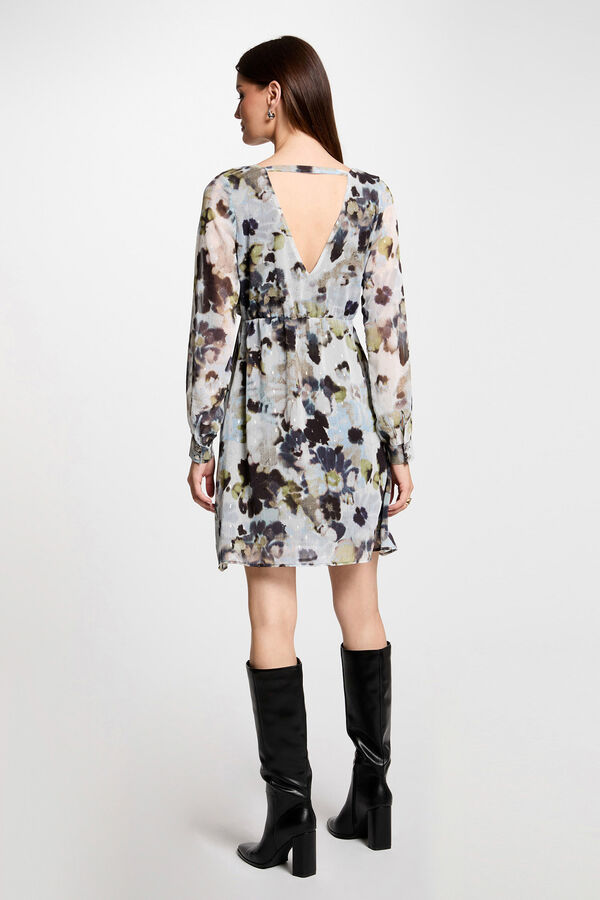 Morgan Vestido curto reto estampado Impressão