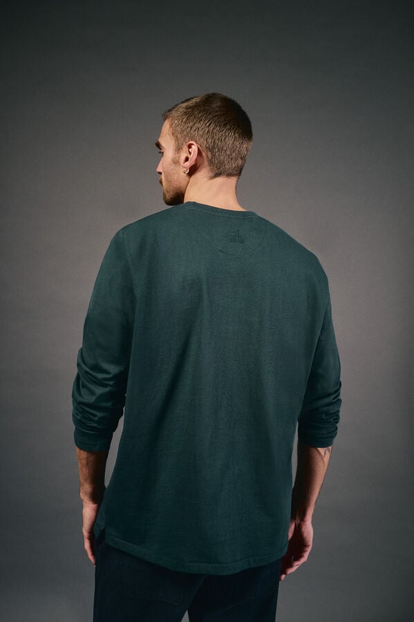 OOTO Camiseta manga larga Verde oscuro
