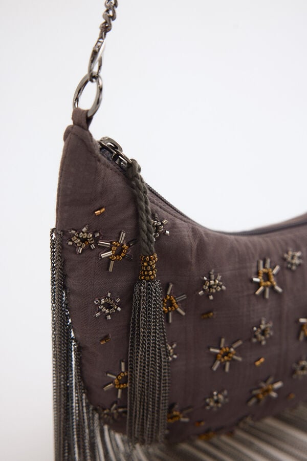 Slowlove BEADS BANANA BAG Gris