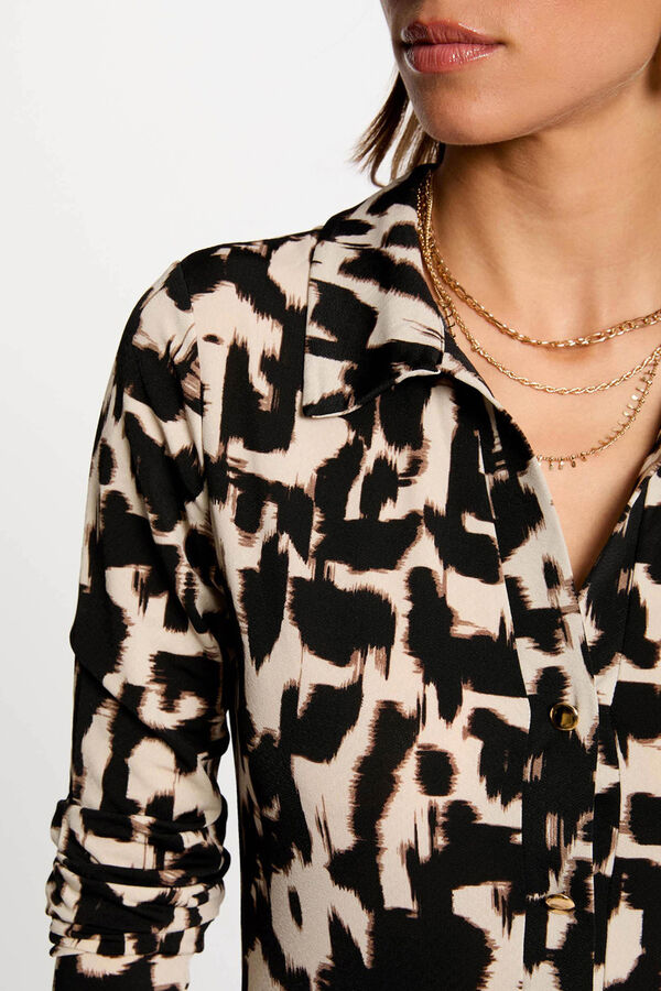 Morgan Vestido largo recto estampado Multicolor